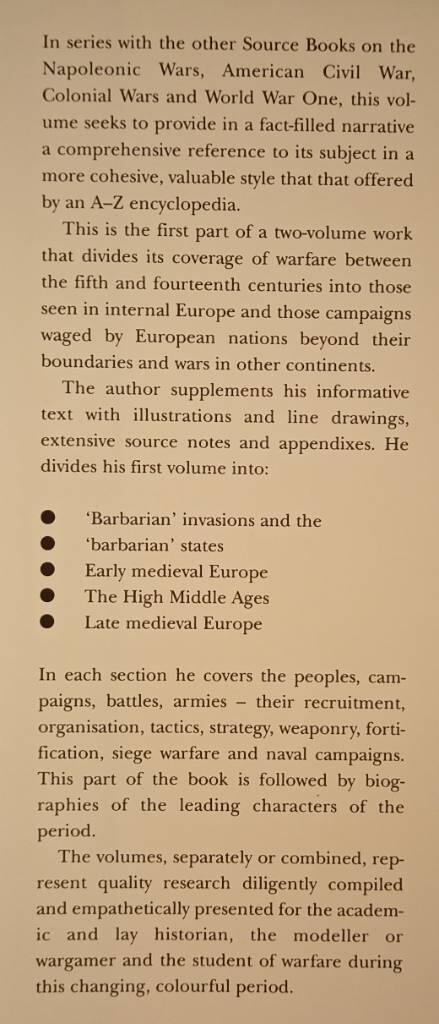 Medieval warfare source book