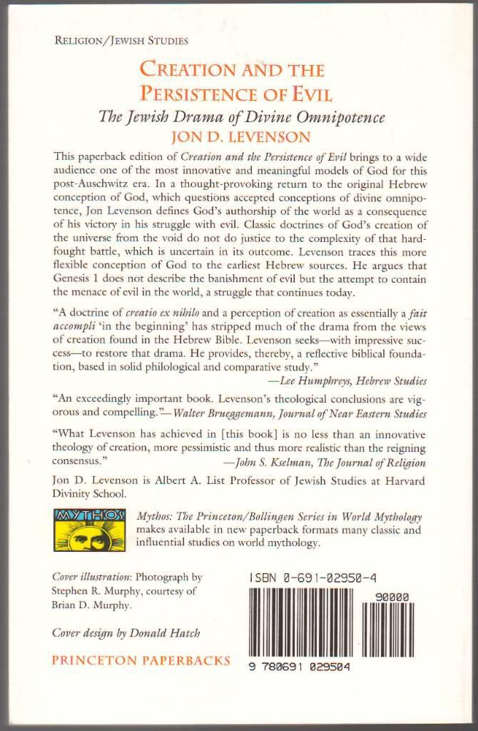 Creation and the persistence of evil - the Jewish drama of divine omnipotence