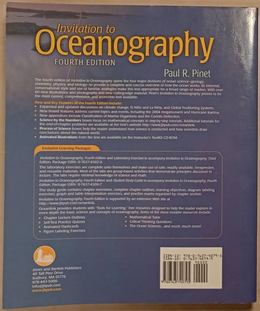 Invitation to Oceanography
