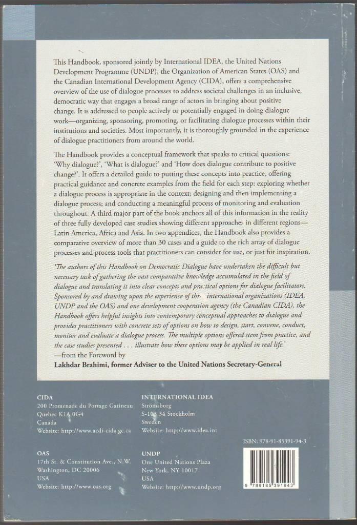 Democratic dialogue : a handbook for practitioners