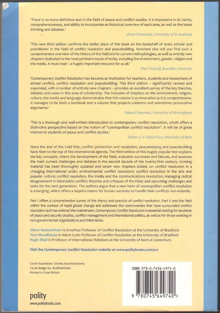 Contemporary Conflict Resolution, 3rd Edition