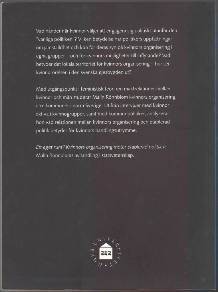 Ett eget rum? : kvinnors organisering m&ouml;ter etablerad politik