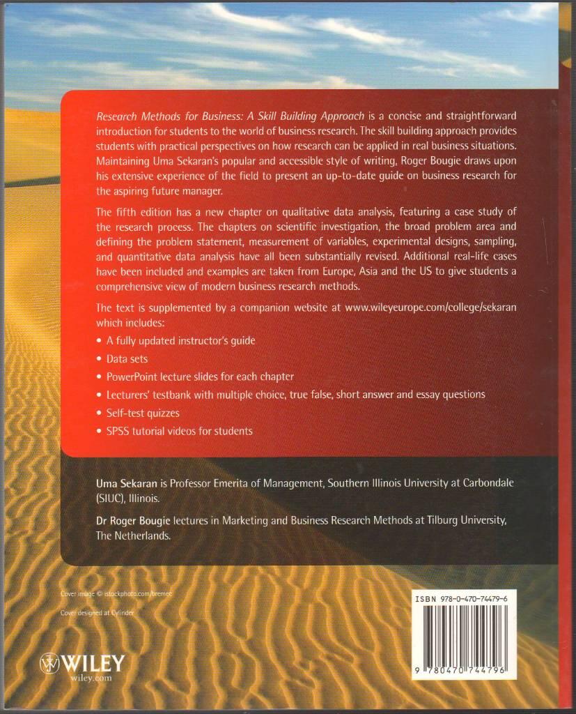 Research Methods for Business: A Skill Building Approach, 5th edition