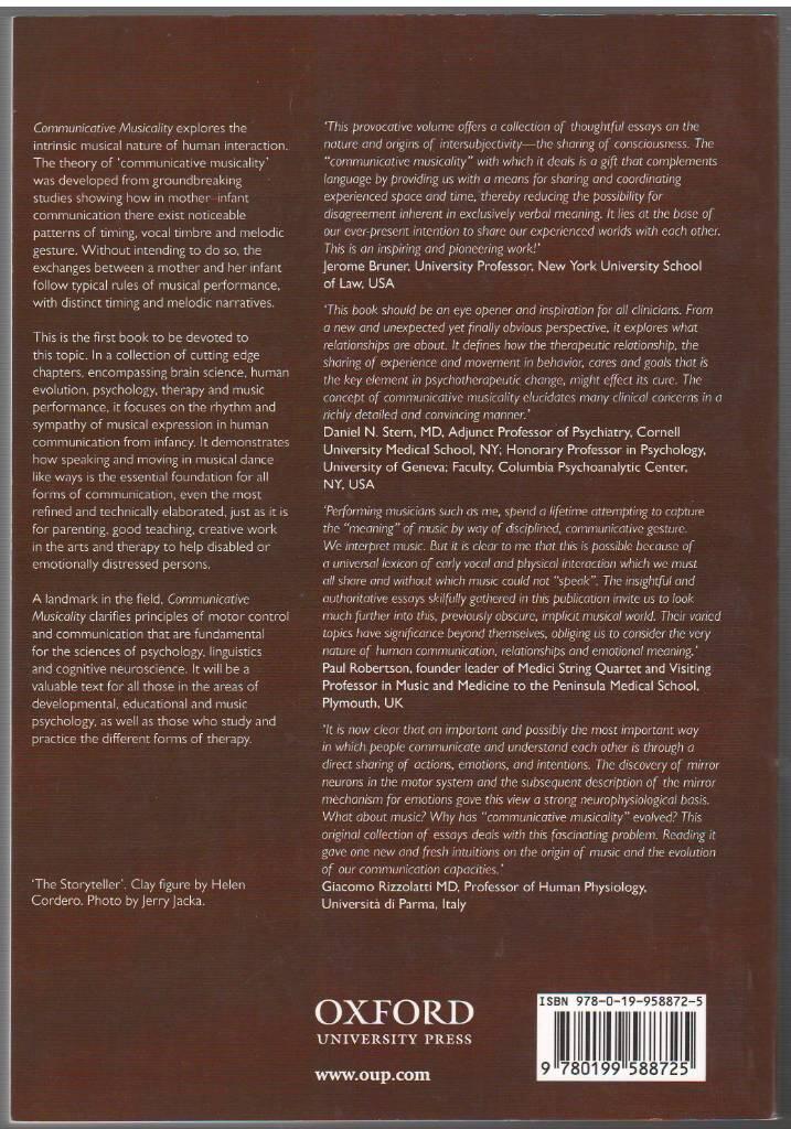 Communicative musicality : exploring the basis of human companionship