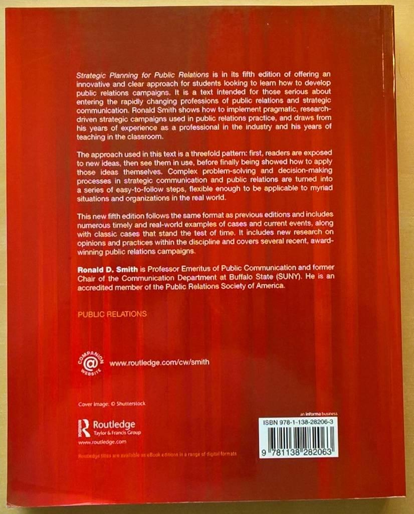 Strategic planning for public relations