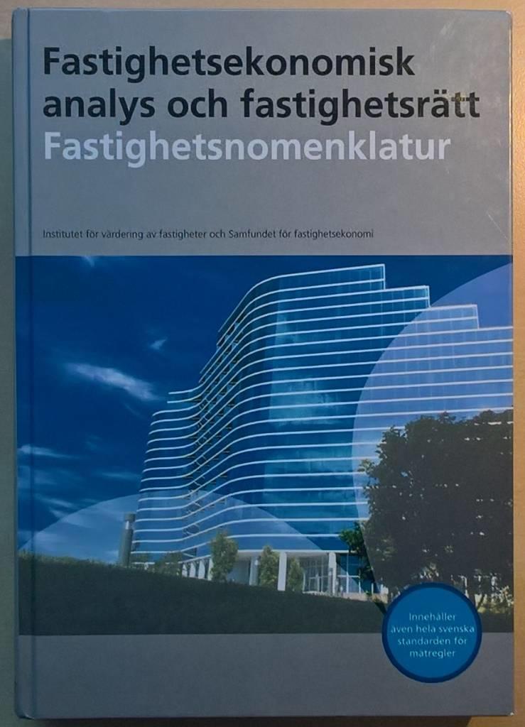 Fastighetsekonomisk analys och fastighetsr&auml;tt, fastighetsnomenklatur