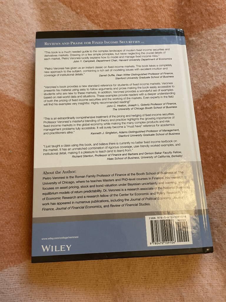 Fixed Income Securities: Valuation, Risk, and Risk Management