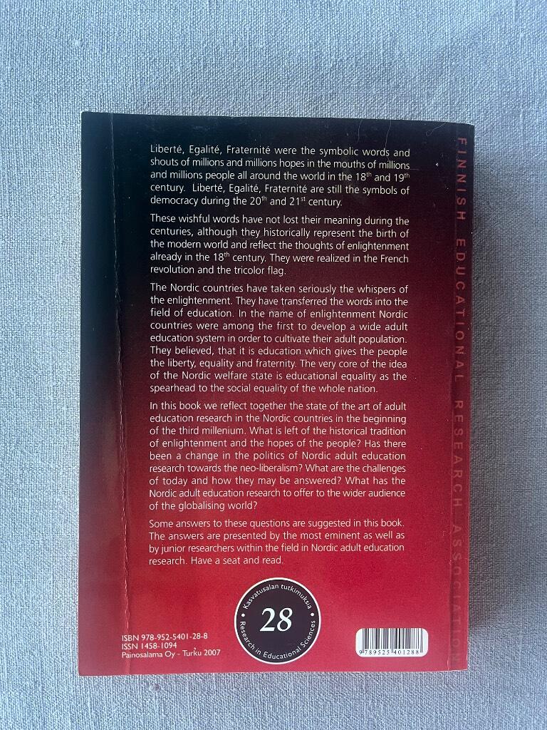 Adult education - liberty, fraternity equality? - Nordic views on lifelong learning