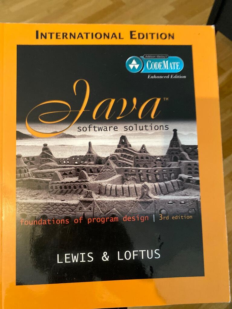 Java software solutions : foundations of program design