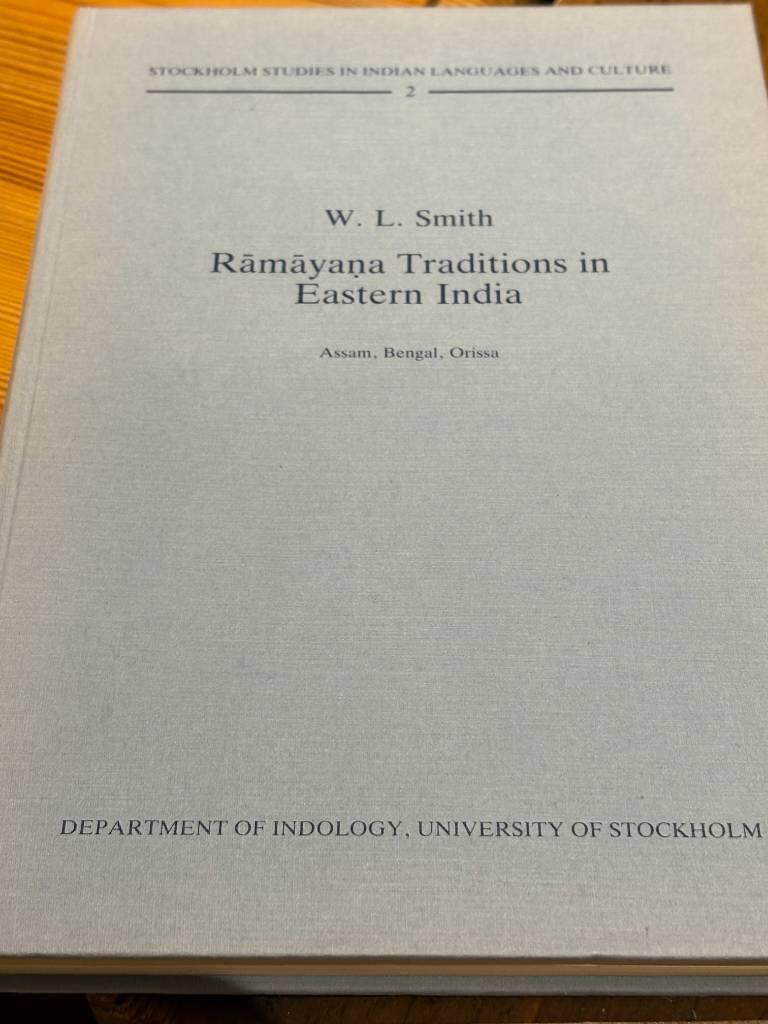 Rāmāyaṇa traditions in eastern India - Assam, Bengal, Orissa