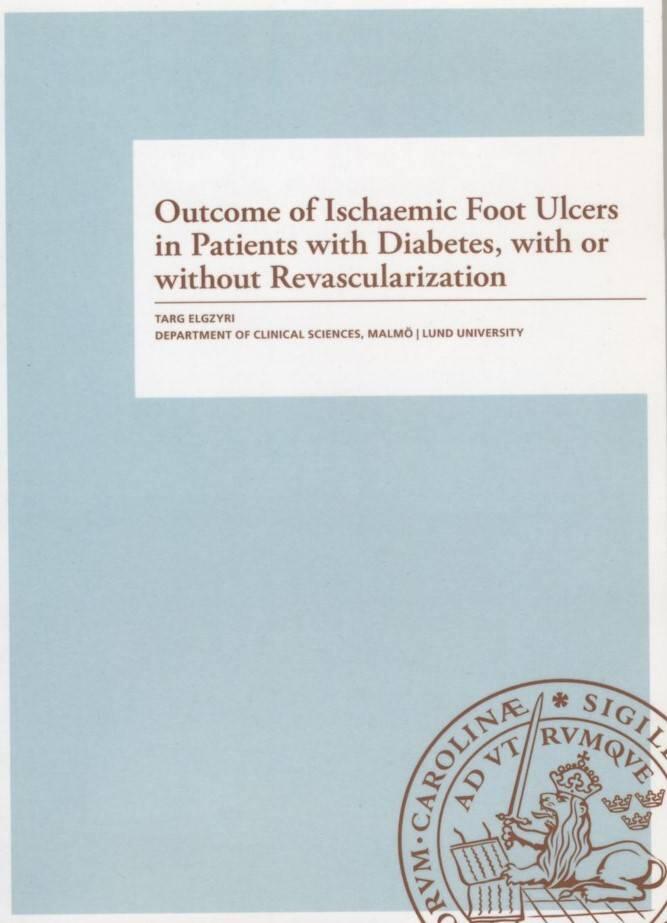 Outcome of ischaemic foot ulcers in patients with diabetes, with or without revascularization [Elektronisk resurs]