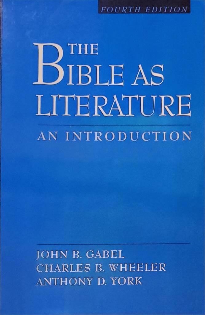 The Bible as literature - an introduction