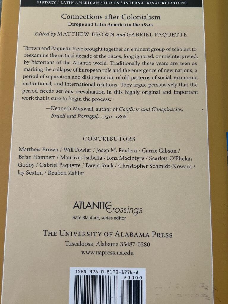Connections after colonialism - Europe and Latin America in the 1820s