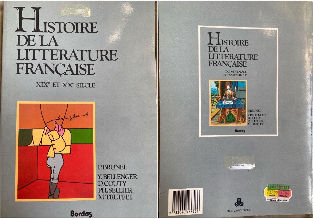 Histoire de la litt&eacute;rature fran&ccedil;aise
