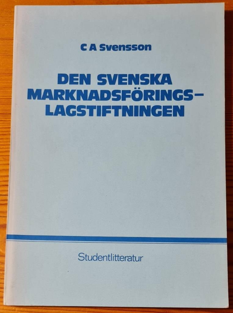 Den svenska marknadsf&ouml;ringslagstiftningen
