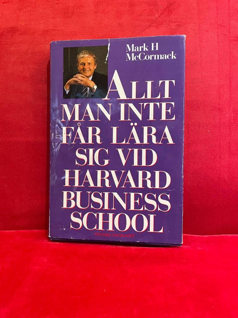Allt man inte f&aring;r l&auml;ra sig vid Harvard business school