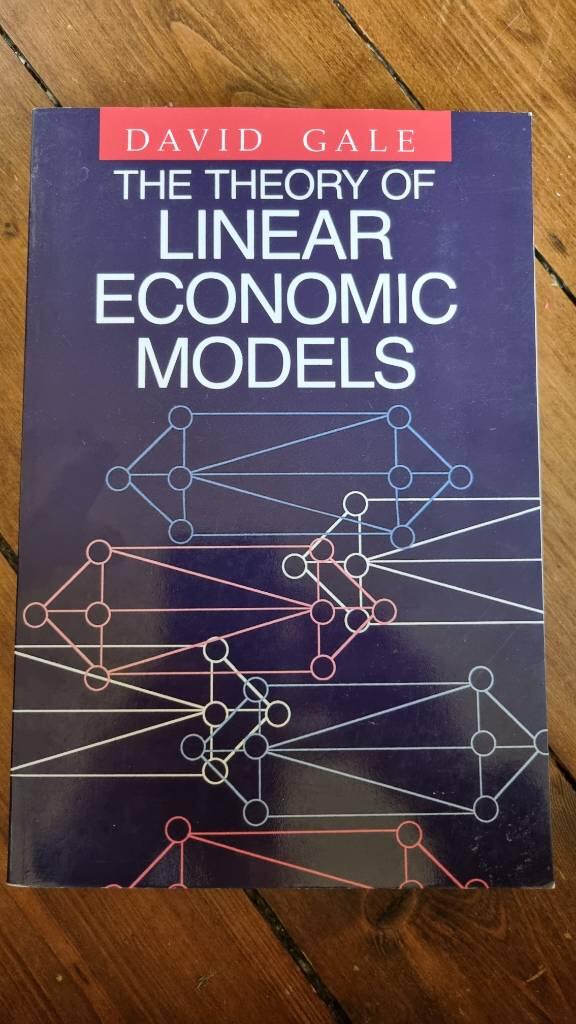 The theory of linear economic models