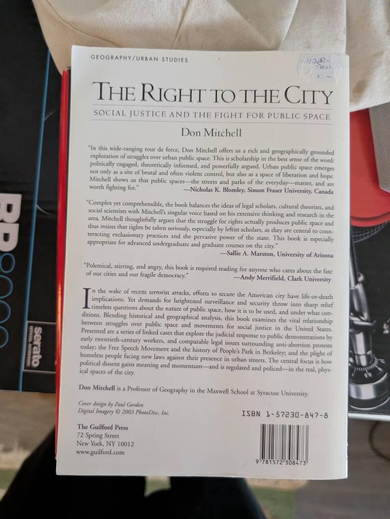 The right to the city : social justice and the fight for public space