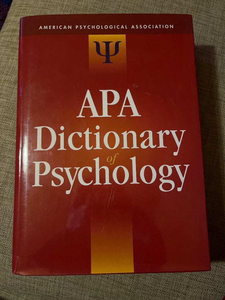 APA dictionary of psychology