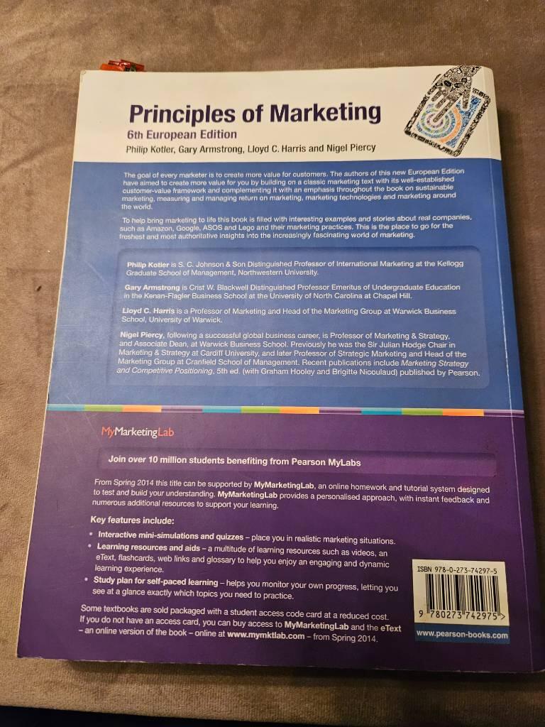 Principles of marketing