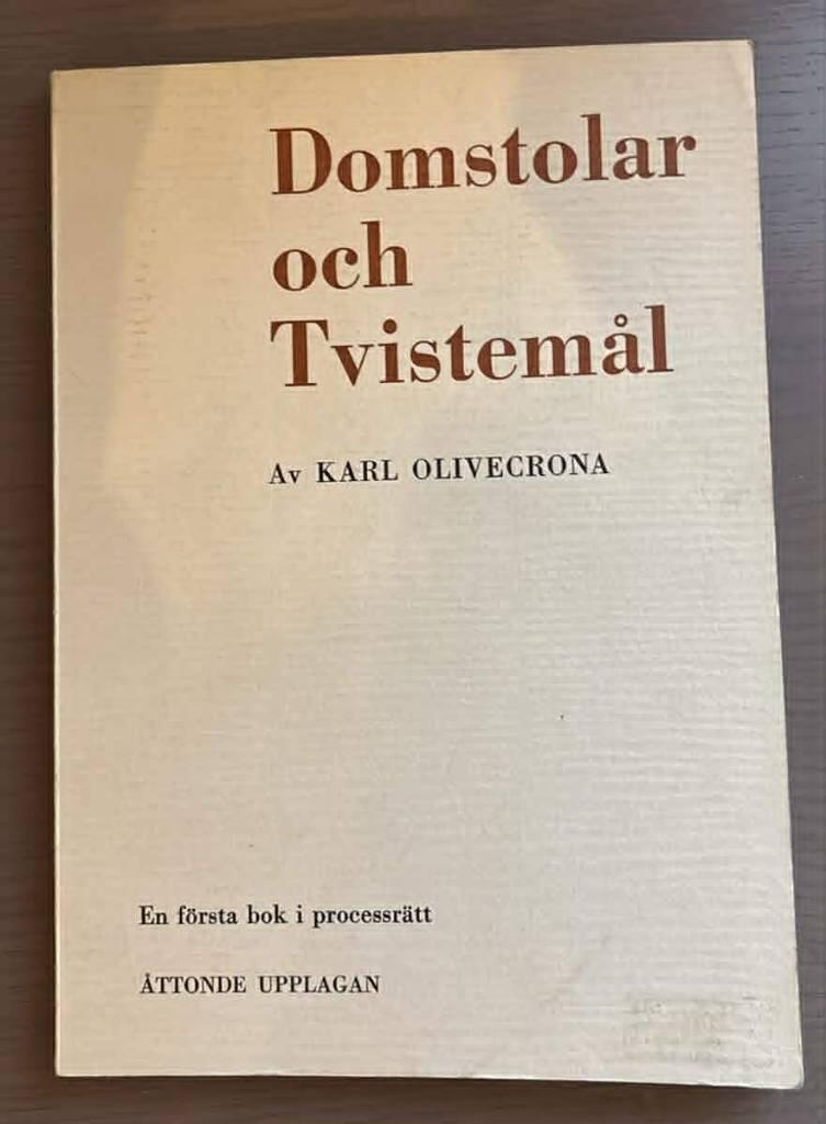 Domstolar och tvistem&aring;l - en f&ouml;rsta bok i processr&auml;tt