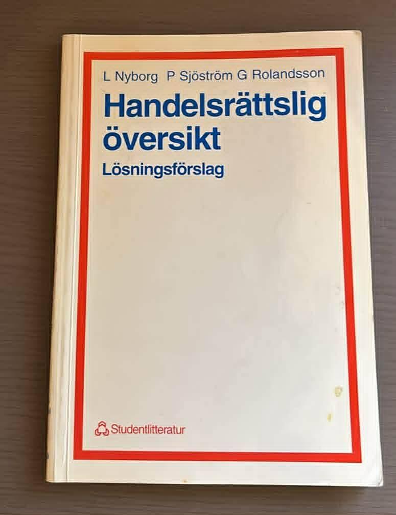 Handelsr&auml;ttslig &ouml;versikt : &ouml;vningar och formul&auml;r