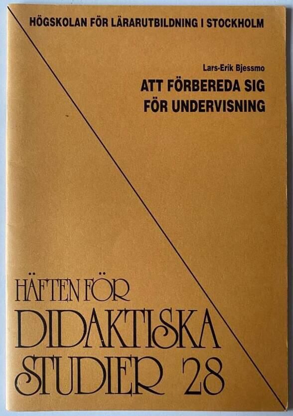 Att f&ouml;rbereda sig f&ouml;r undervisning