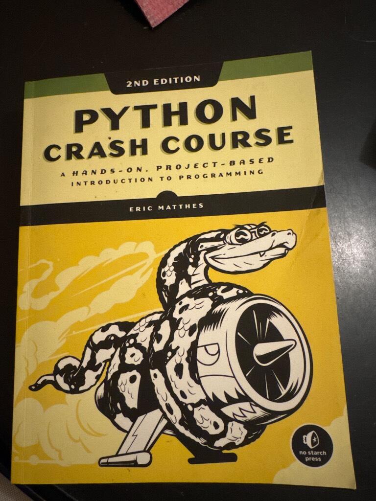 Python crash course - a hands-on, project-based introduction to programming
