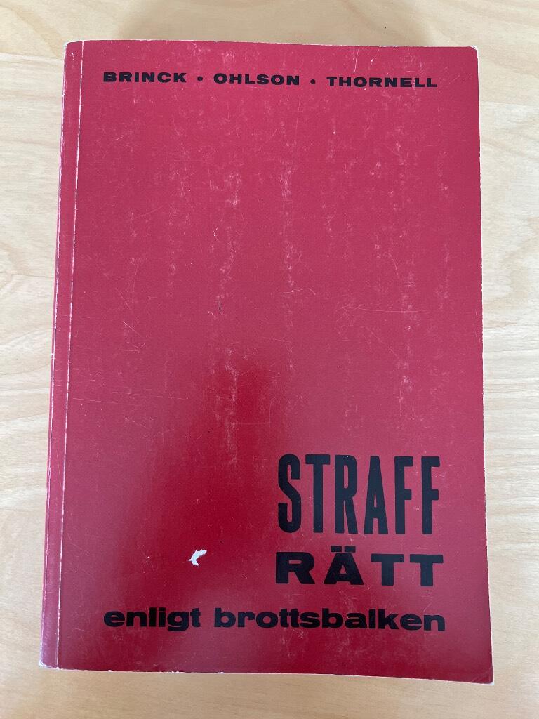 Straffr&auml;tt : grundl&auml;ggande l&auml;robok i allm&auml;n straffr&auml;tt enligt brottsbalken