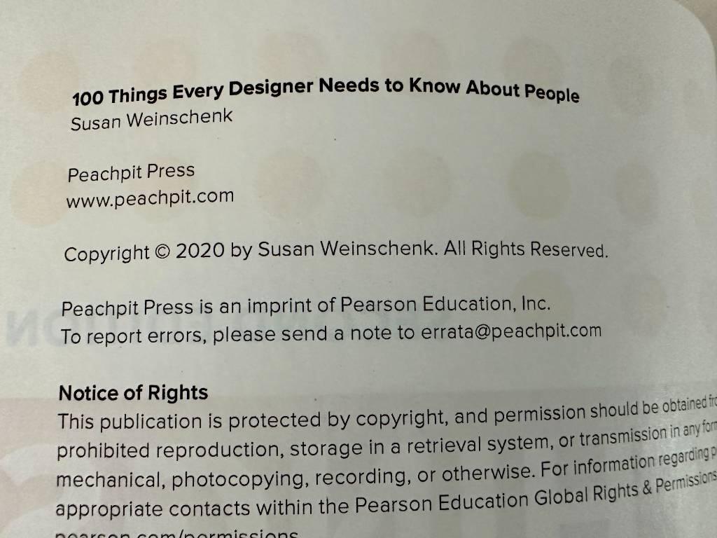 100 things every designer needs to know about people