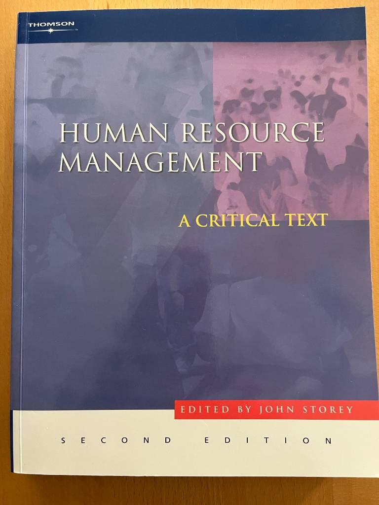 Human resource management : a critical text