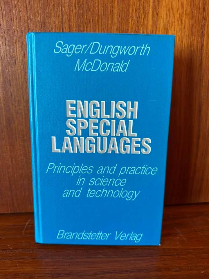 English special languages - principles and practice in science and technology