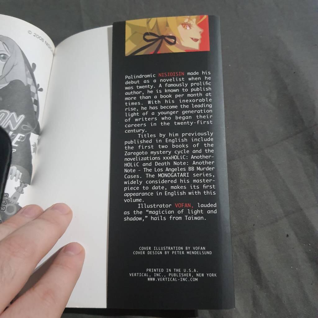 Kizumonogotari : wound tale