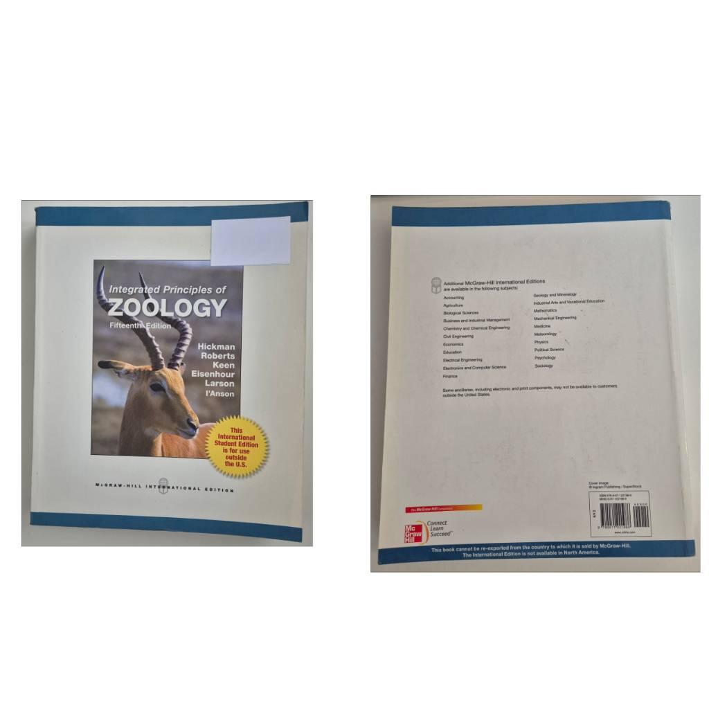 Integrated principles of zoology