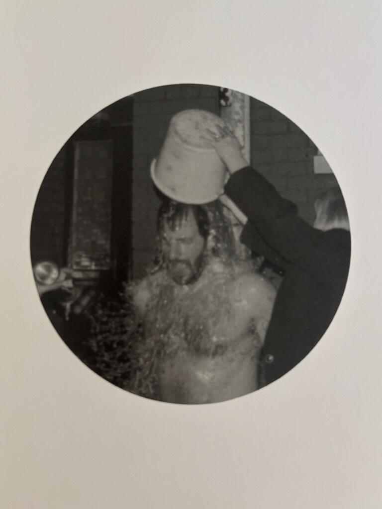 People in trouble laughing pushed to the ground