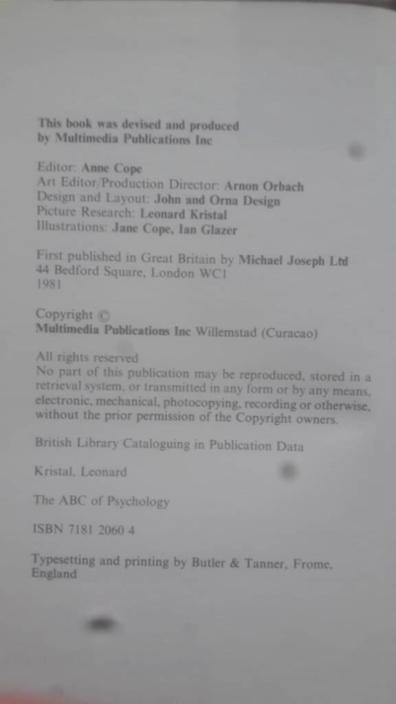 The ABC of psychology