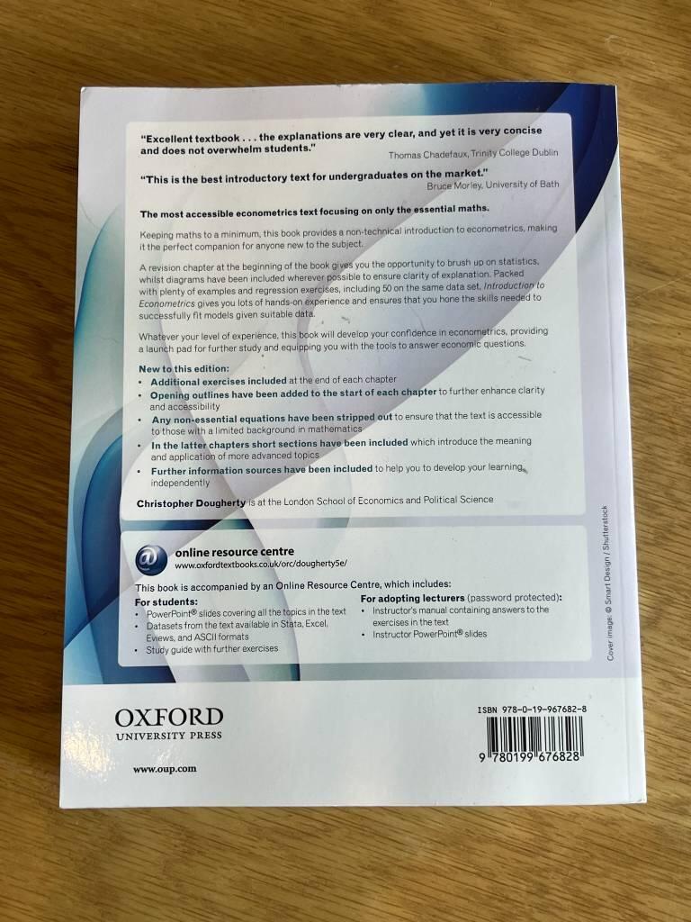 Introduction to econometrics