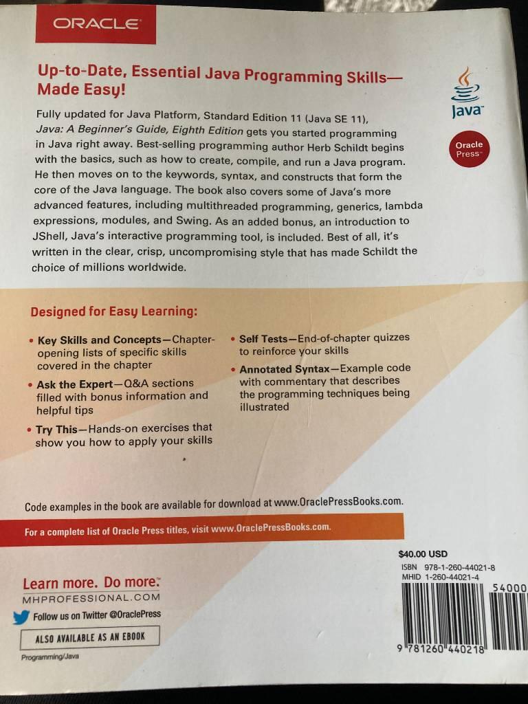 Java - a beginner's guide : create, compile, and run Java programs today