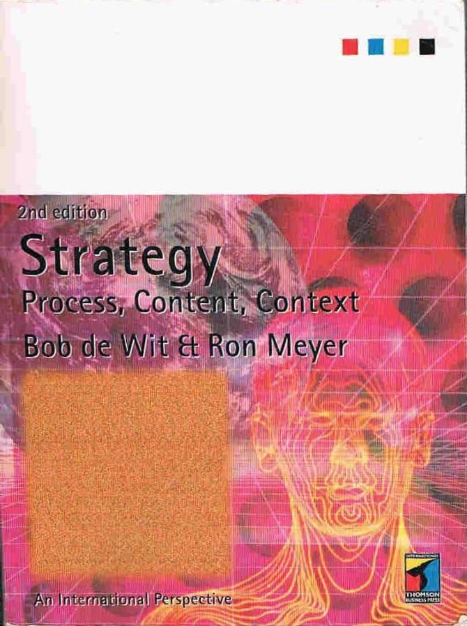 Strategy - process, content, context : an international perspective