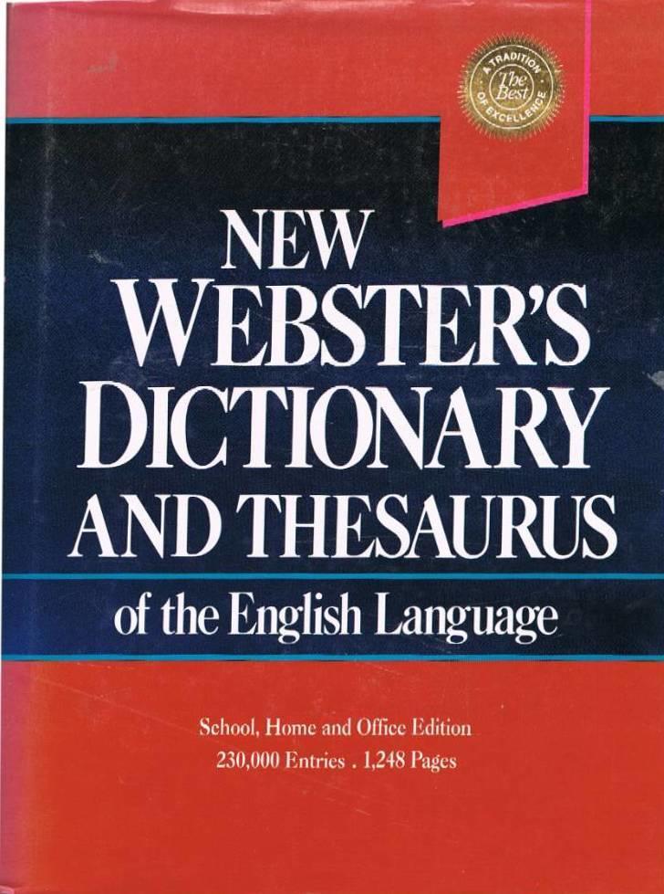 New Webster's dictionary and thesaurus of the English language