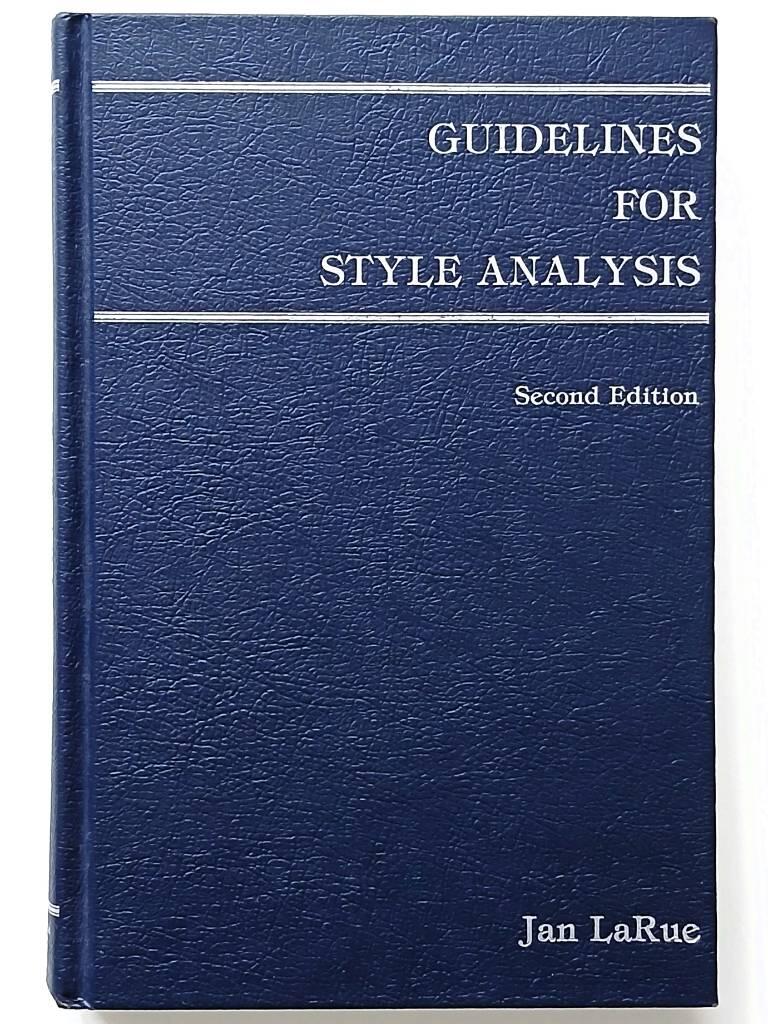 Guidelines for style analysis