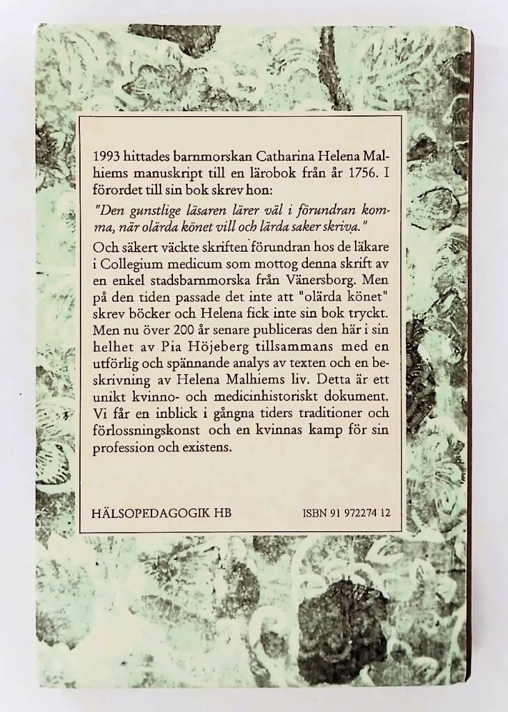 Helena Malhiems barnmorskel&auml;ra &aring;r 1756