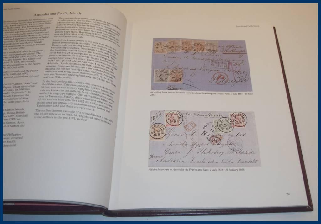 Swedish letter rates to foreign destinations 1855-1895