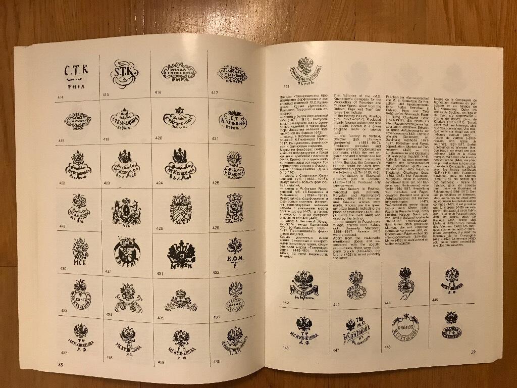 Marki rossijskogo farfora - 1744-1917