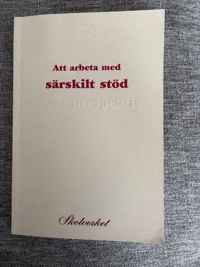 Att arbeta med s&auml;rskilt st&ouml;d