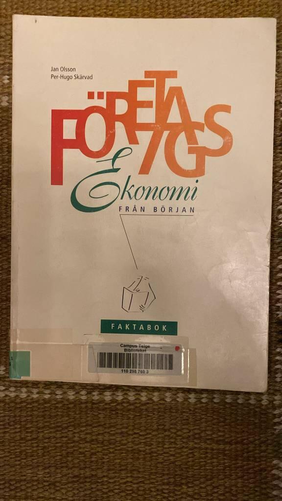 F&ouml;retagsekonomi fr&aring;n b&ouml;rjan