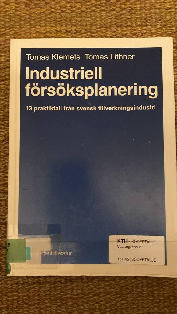 Industriell f&ouml;rs&ouml;ksplanering : 13 praktikfall fr&aring;n svensk tillverkningsindustri