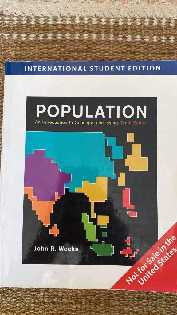Population - an introduction to concepts and issues