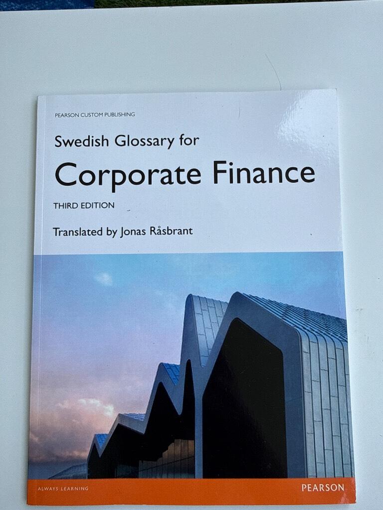 Swedish glossary for Corporate finance