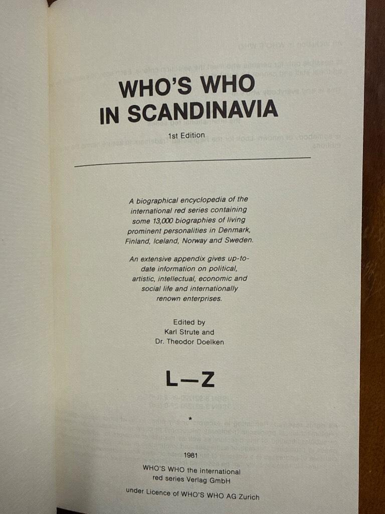 Who's who in Scandinavia
